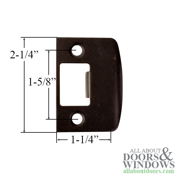 Sqaure Cornered Latch Oil Rubbed Bronze Strike -  Old Stock - Sqaure Cornered Latch Oil Rubbed Bronze Strike -  Old Stock