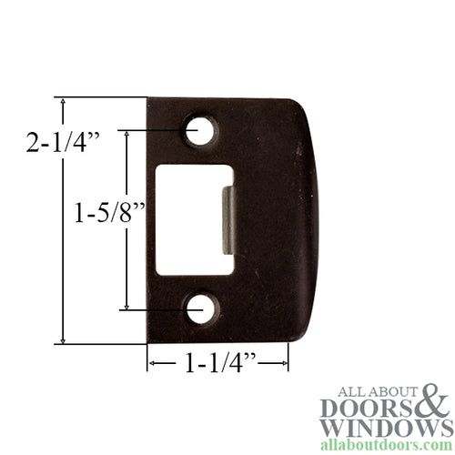 Sqaure Cornered Latch Oil Rubbed Bronze Strike -  Old Stock - Sqaure Cornered Latch Oil Rubbed Bronze Strike -  Old Stock