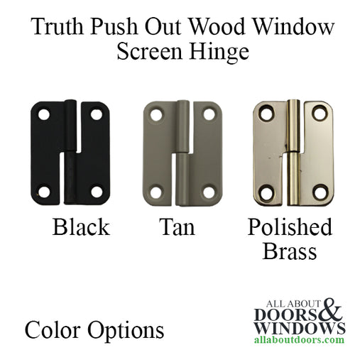 Truth 29.21 Push Out wood Window hardware, RH - Truth 29.21 Push Out wood Window hardware, RH