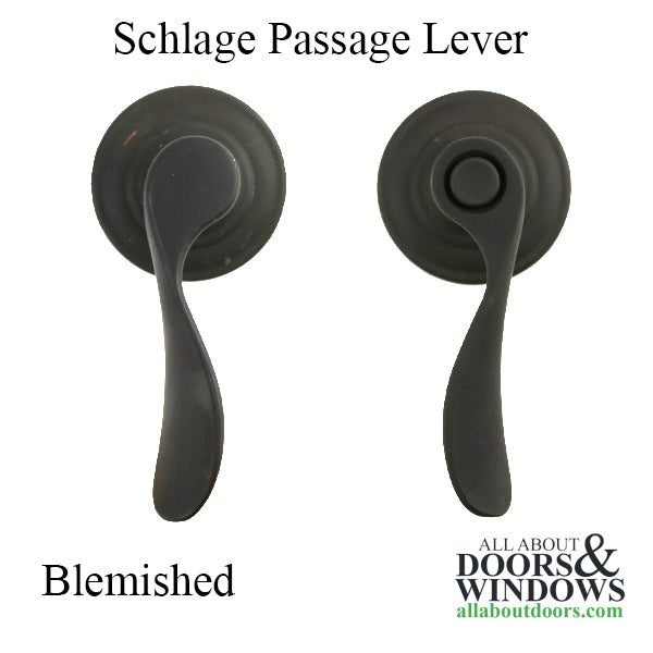 Blemished - Schlage Champagne FA10 Passage Leverset - ORB - Blemished - Schlage Champagne FA10 Passage Leverset - ORB