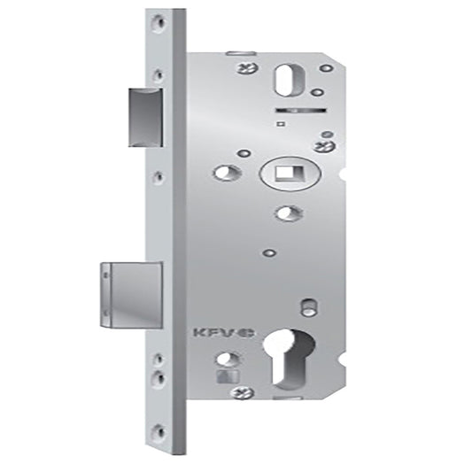 KFV Single Point Mortise Lock 35mm Backset for Steel and UPVC Doors Stainless Steel