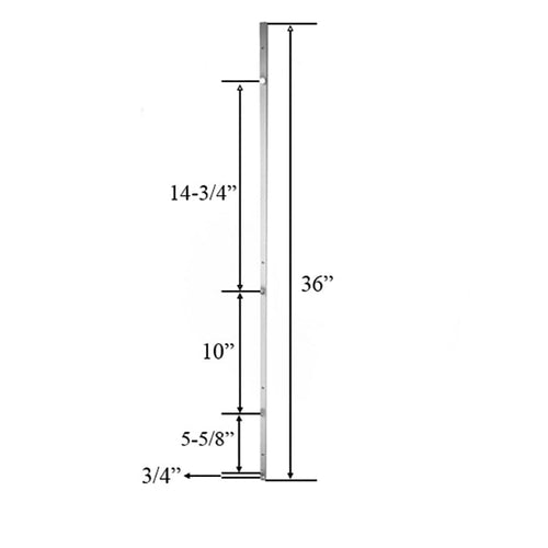 Truth Hardware 3 Roller Tie Bar assembly for Interlock roller 34.9