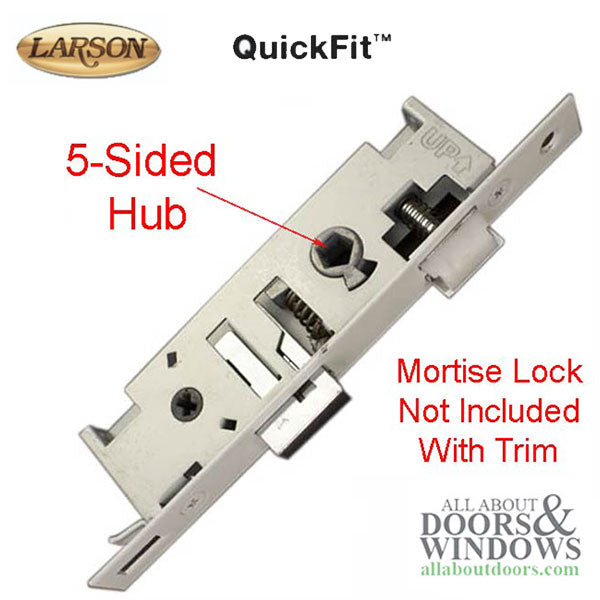 Larson QuickFit Handle for Storm Doors, 5-Sided Spindle - Modern, Straight - Larson QuickFit Handle for Storm Doors, 5-Sided Spindle - Modern, Straight