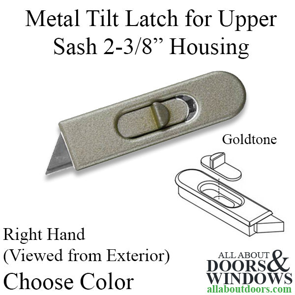 Metal Tilt Latch for UPPER Sash, 2-3/8