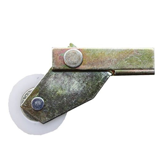 Discontinued - Spring Activated Roller Assembly with 1 Inch Nylon Wheel for Sliding Screen Door