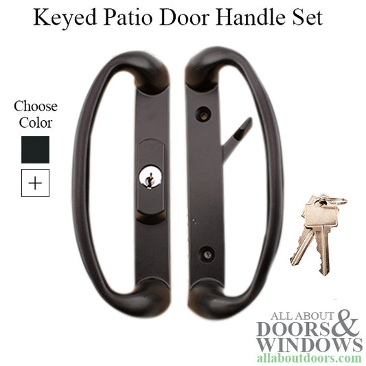 Active Keyed Entry Handle Set, with Full Cylinder - Choose Color