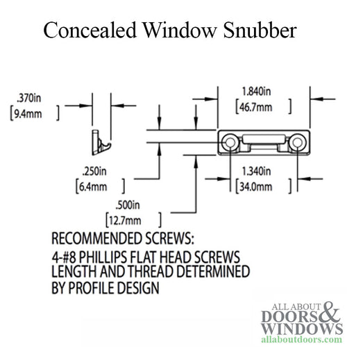 Window Snubber For Casement And Awning Windows Die Cast - Window Snubber For Casement And Awning Windows Die Cast