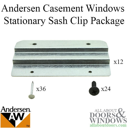 Stationary Sash Clips, Andersen Enhanced Casement 1995-1998