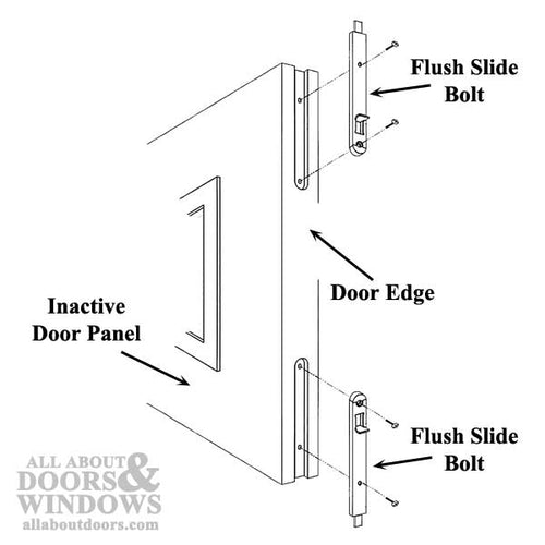 9 Inch Magnum Flush Slide Bolt 1/4