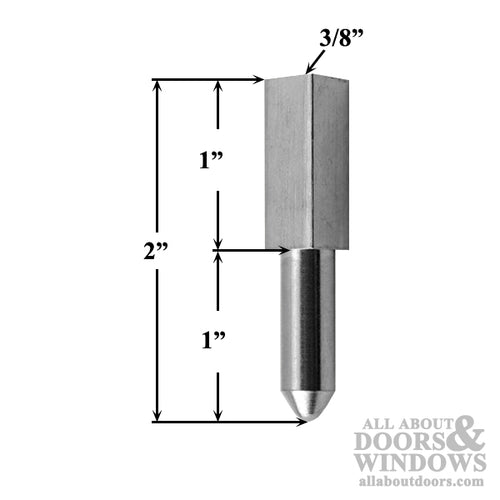 Replacement Shootbolt Tip, Square Shape, 1/4-20 thread for concealed MPL - 2