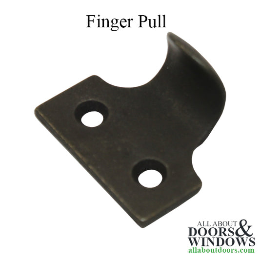 Stone River Bronze Historical finger pull / Lift - Rustic Dark Bronze