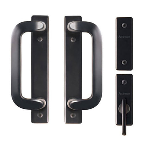 Andersen Frenchwood Gliding Door Trim Anvers 4 Panel Interior & Exterior - Oil Rubbed Bronze - Andersen Frenchwood Gliding Door Trim Anvers 4 Panel Interior & Exterior - Oil Rubbed Bronze