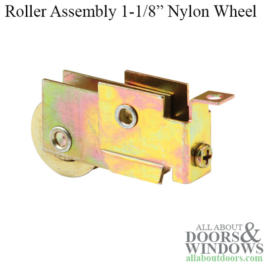 Roller Assembly for Sliding Patio Door with Adjustable Housing 1.25 Inch Steel Ball Bearing Wheel Diameter