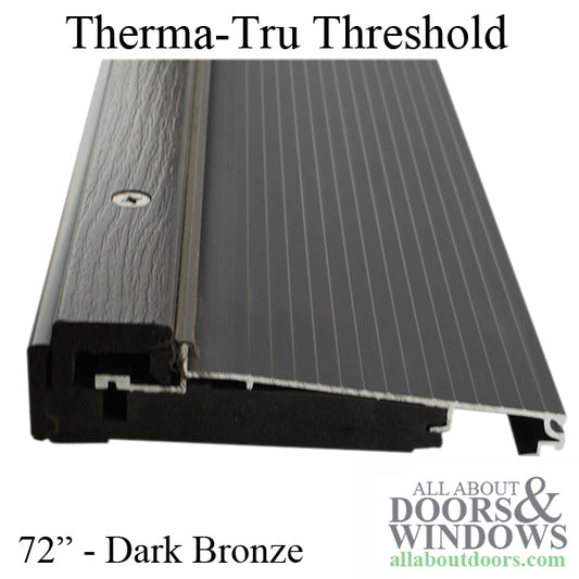 Threshold, Adjustable Cap, 72 x 4-9/16" Wall, for Double Door - Dark Bronze