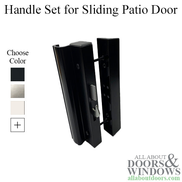 Handle Set for Sliding Patio Door Inside and Outside Pull Face Mounting Keeper - Handle Set for Sliding Patio Door Inside and Outside Pull Face Mounting Keeper