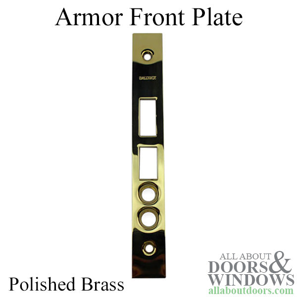 Armor Front Plate - 1 inch - Polished Brass - Armor Front Plate - 1 inch - Polished Brass