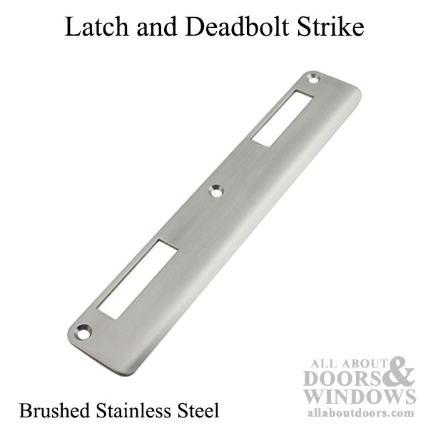 P3000 Active Latch and Deadbolt, Curved Lip Strike Plate - P3000 Active Latch and Deadbolt, Curved Lip Strike Plate