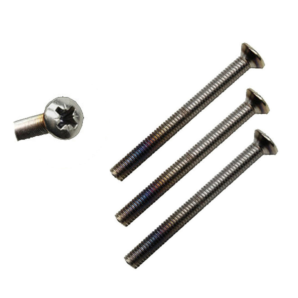 M5 x 55mm Handle Screws, 3 pack - 2 inch thick door - Satin Nickel / Brushed Chrome - M5 x 55mm Handle Screws, 3 pack - 2 inch thick door - Satin Nickel / Brushed Chrome