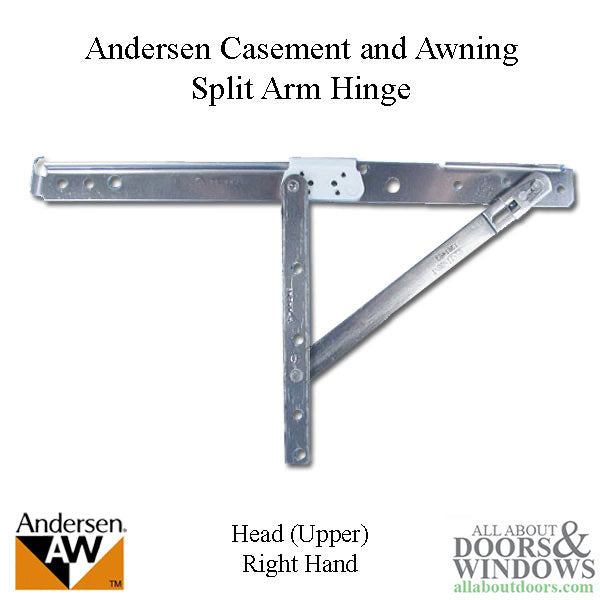 Andersen Awning/Casement Right-Hand Split Arm Head Hinge - Andersen Awning/Casement Right-Hand Split Arm Head Hinge