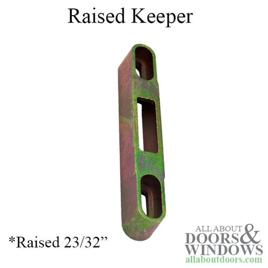 Strike Plate Keeper Raised 3/4" Single Point Sliding Door Lock