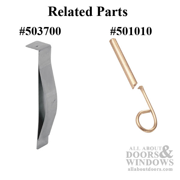 Sash Lift - Wood Sash Hardware, Stamped Steel - Polished Brass - Sash Lift - Wood Sash Hardware, Stamped Steel - Polished Brass