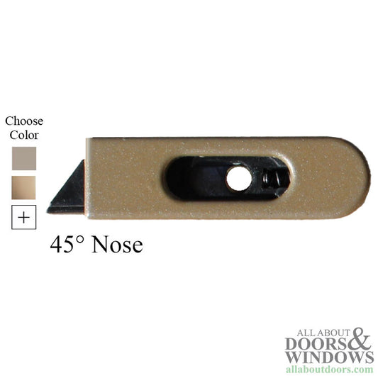 Pro Shield Tilt Latch for Upper  Sash  Black 45° Nose RH