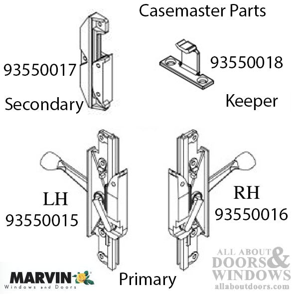 Truth Casement Lock Assembly for Marvin Windows, Left Hand - Truth Casement Lock Assembly for Marvin Windows, Left Hand