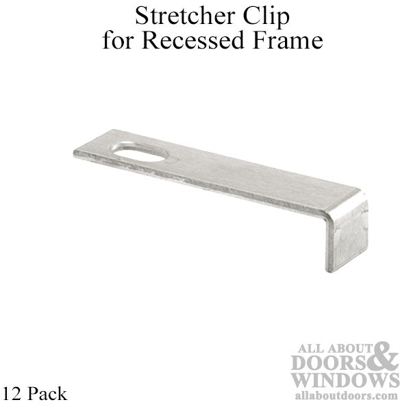 Stretcher Clip - For Recessed Screen Frame - 12 Pack - Stretcher Clip - For Recessed Screen Frame - 12 Pack