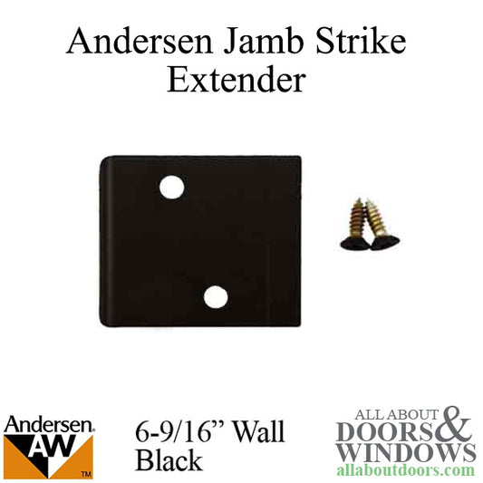 Andersen Jamb Strike Extender, 2-3/8" - Black