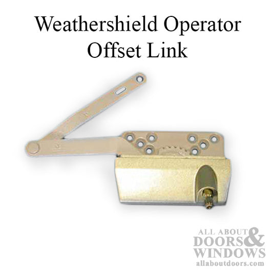 Weathershield Operator, Offset Link, Split Arm, RH Gold