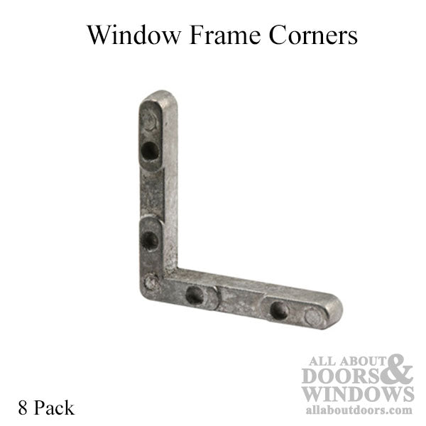 Window Frame Corner Insert for Screen/Storm Windows - Zinc Diecast - Window Frame Corner Insert for Screen/Storm Windows - Zinc Diecast