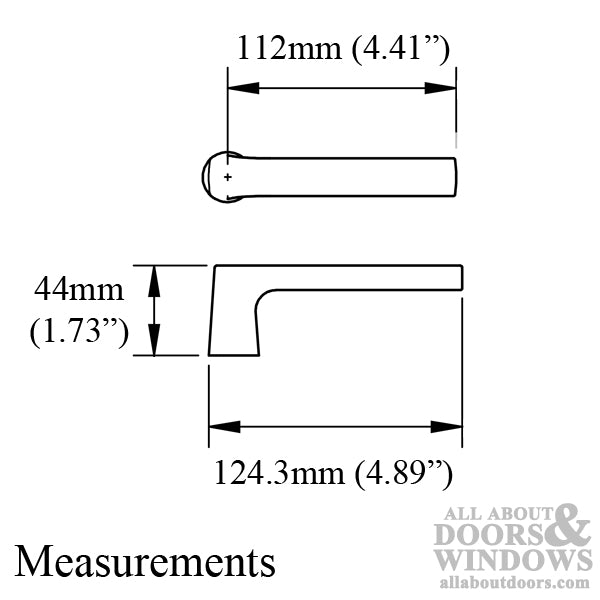 Dallas Lever Handle for Active/Inactive Handlesets - Rustic Umber - Dallas Lever Handle for Active/Inactive Handlesets - Rustic Umber