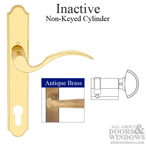 Handleset In-Active M112PL/374 - Antique Brass - Handleset In-Active M112PL/374 - Antique Brass