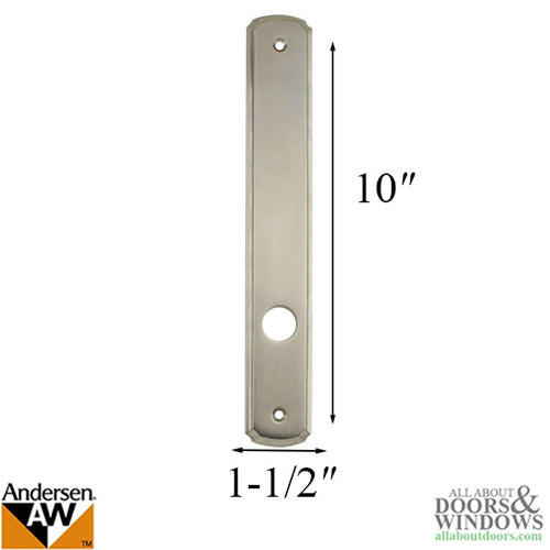 Newbury Passive Interior Escutcheon Plate - Satin Nickel - Newbury Passive Interior Escutcheon Plate - Satin Nickel