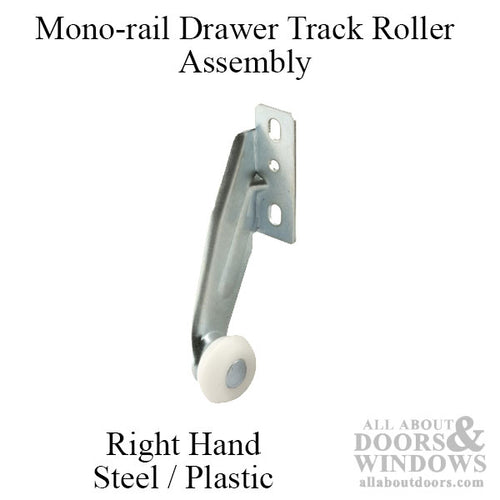 Roller Assembly, Monorail, 13/16 Inch Diameter, 2 Pack - Right Hand - Roller Assembly, Monorail, 13/16 Inch Diameter, 2 Pack - Right Hand