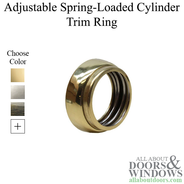 Adjustable Spring-Loaded Cylinder Trim Ring - Adjustable Spring-Loaded Cylinder Trim Ring