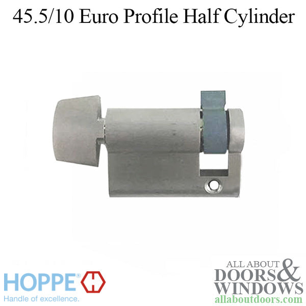 55.5mm Hoppe 45.5/10 Inactive 90° Non-Logo Non-Keyed Profile Cylinder Lock, D-knob - Choose Color - 55.5mm Hoppe 45.5/10 Inactive 90° Non-Logo Non-Keyed Profile Cylinder Lock, D-knob - Choose Color