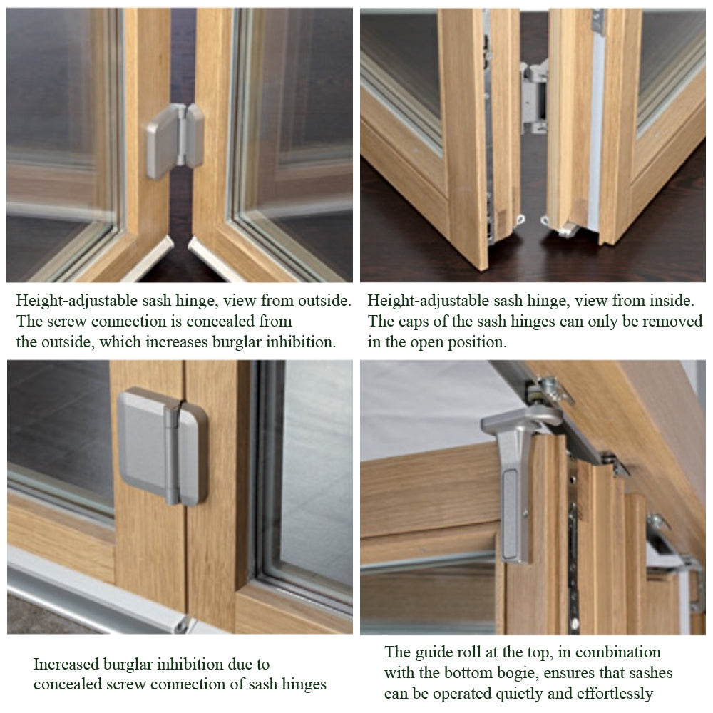 G-U Fold & Slide Basic Hardware Set for Sashes Weighing up to 80kg - G-U Fold & Slide Basic Hardware Set for Sashes Weighing up to 80kg
