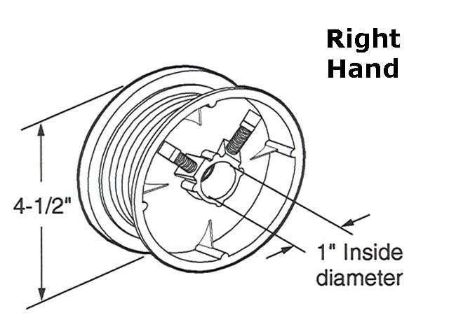 Torsion Spring Cable Drum, Garage Door - Right Hand - Torsion Spring Cable Drum, Garage Door - Right Hand