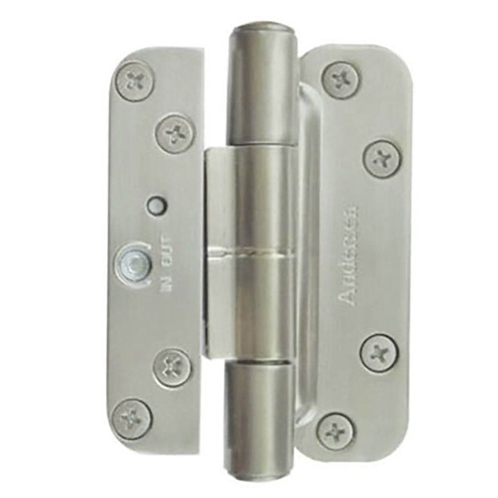 Andersen Door Hinge Kit For 2005-Present Frenchwood Hinged Doors Right Hand Door Satin Nickel - Andersen Door Hinge Kit For 2005-Present Frenchwood Hinged Doors Right Hand Door Satin Nickel