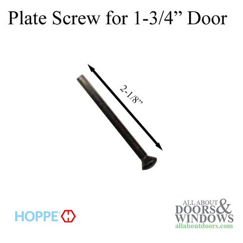 Screw, Escutcheon Plate, 1-3/4 Thick Door - Screw, Escutcheon Plate, 1-3/4 Thick Door