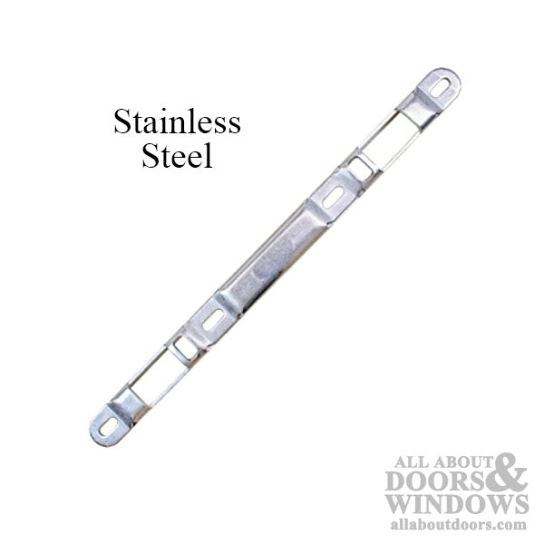 Sliding Door Keeper, 3/4 Inch Raised Dual Point Strike - Stainless Steel - Sliding Door Keeper, 3/4 Inch Raised Dual Point Strike - Stainless Steel