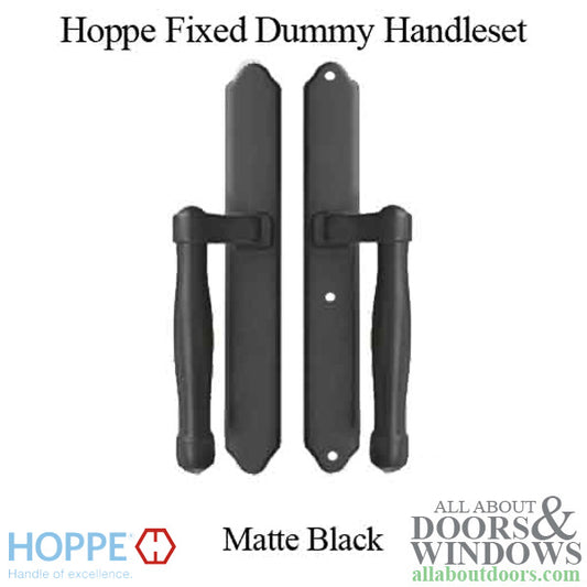 HOPPE HLS 9000 Sliding Door Handle Set Fixed Dummy Matte Black