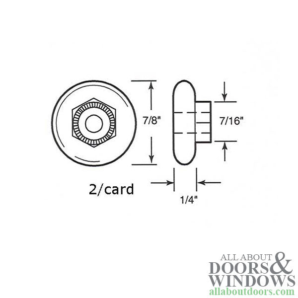 Oval Nylon Ball Bearing Wheel Roller for Shower Doors 7/8