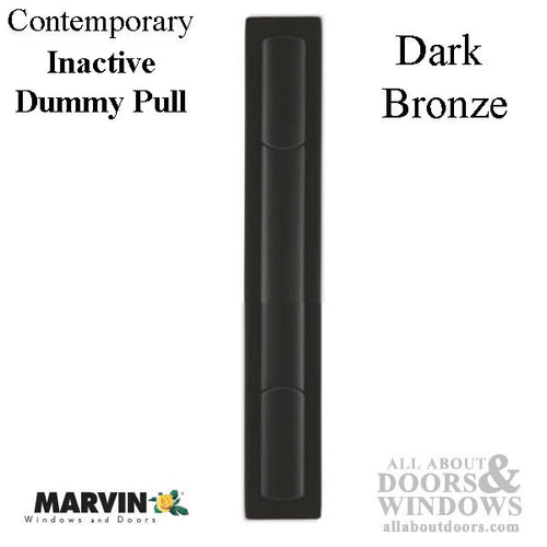 Marvin Contemporary Passive Handle, Ultimate Sliding French Door - Dark Bronze - Marvin Contemporary Passive Handle, Ultimate Sliding French Door - Dark Bronze