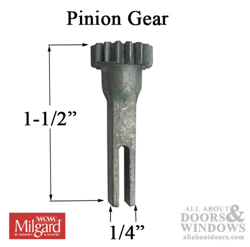 Pinion Gear, Actuator for Push / Pull Handle - Pinion Gear, Actuator for Push / Pull Handle