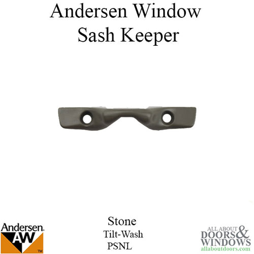 Andersen Window Sash Keeper, Tilt-Wash / Andersen PSNL Window - Stone - Andersen Window Sash Keeper, Tilt-Wash / Andersen PSNL Window - Stone