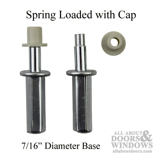 Top Mount Spring-Loaded Pivot Pin with Nylon Cap - Top Mount Spring-Loaded Pivot Pin with Nylon Cap