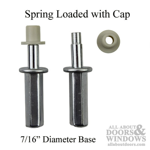 Top Mount Spring-Loaded Pivot Pin with Nylon Cap - Top Mount Spring-Loaded Pivot Pin with Nylon Cap