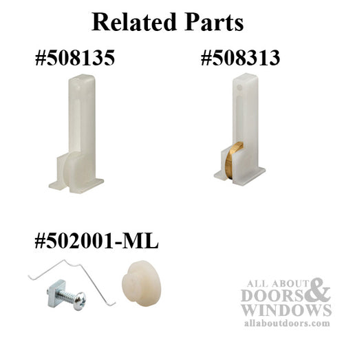 Spring Latch Assembly - Vinyl and Aluminum Sash Hardware, Nylon - Mill - Spring Latch Assembly - Vinyl and Aluminum Sash Hardware, Nylon - Mill